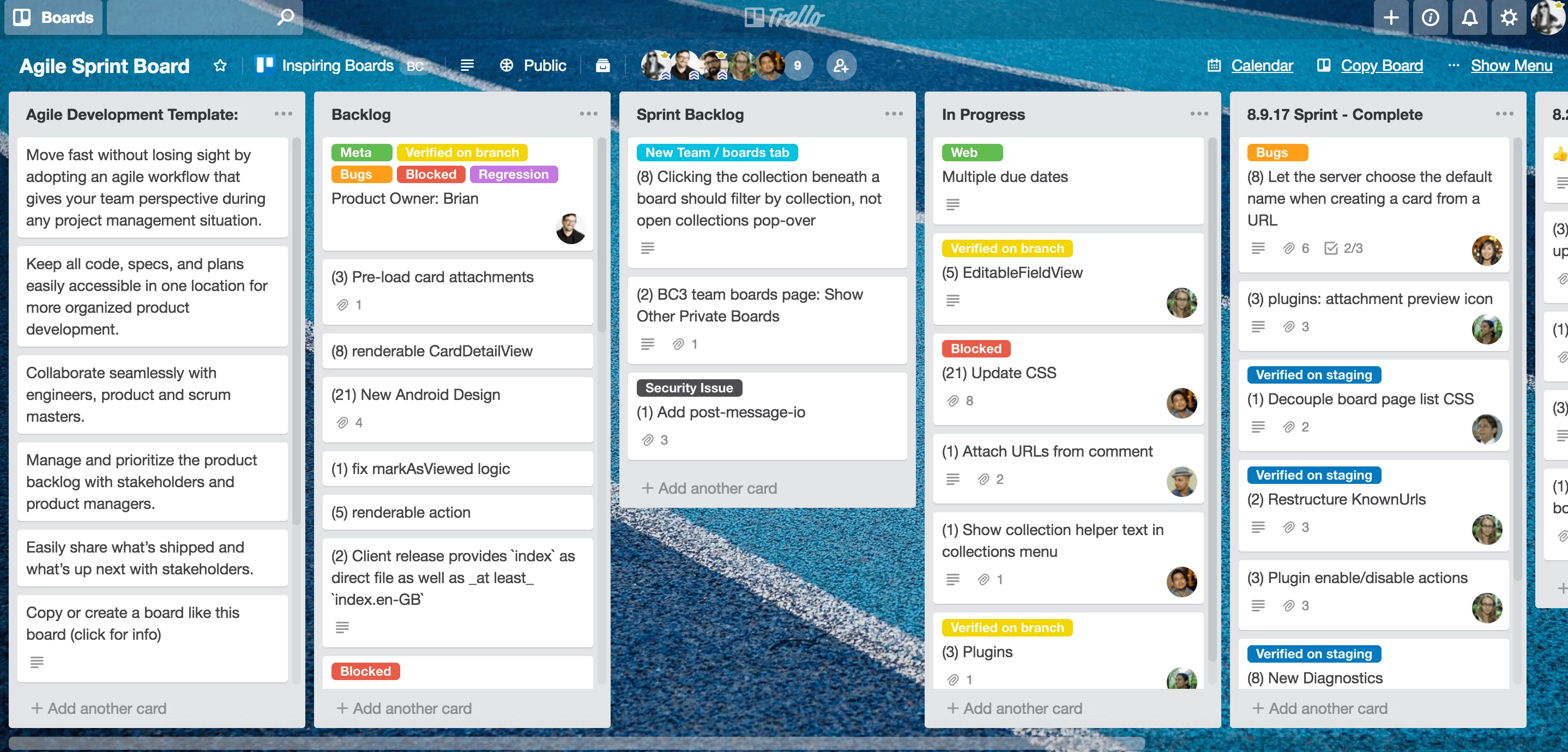 sample trello boards for project management