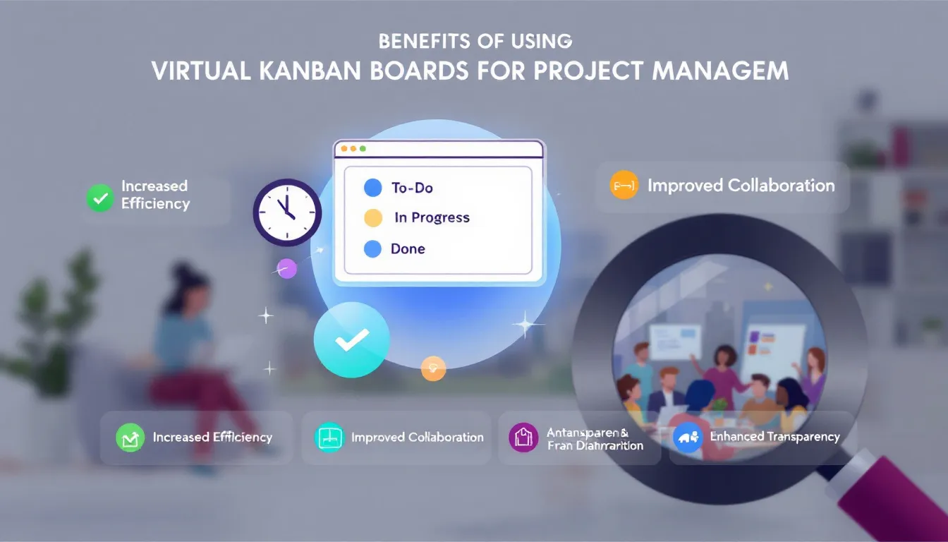 Benefits of using virtual kanban boards for project management.